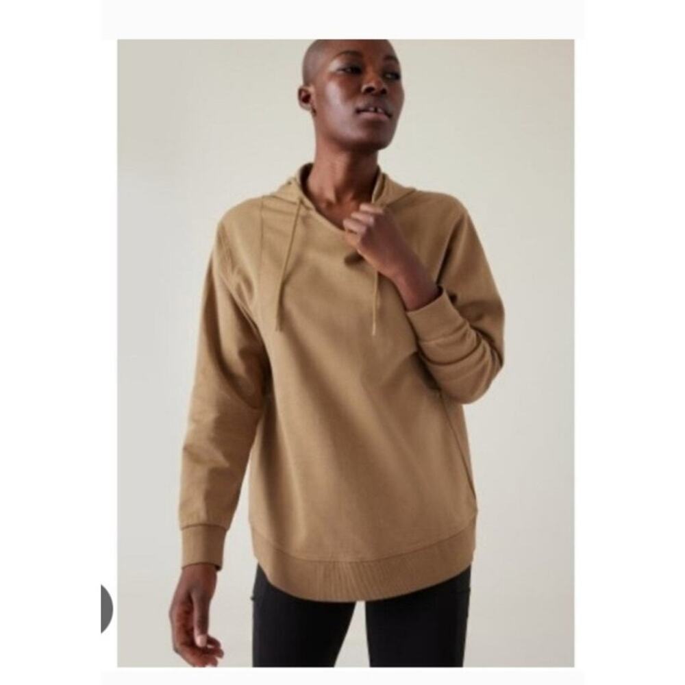 Athleta Brown Sundown Brown Hoodie Sweatshirt Size: XS
